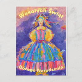 Polnische Weihnachtskarte Postkarte