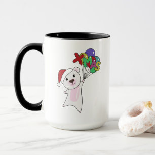 Polnische Weihnachtsschnee Wintertiere Eisbären Tasse
