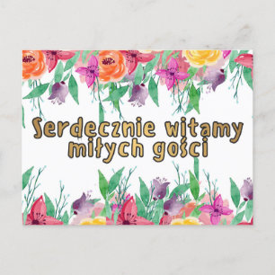 Polnische Welcome Card Young Coupe Postcard Postkarte