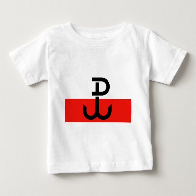 Polnische Widerstand-Flagge Baby T-shirt (Vorderseite)