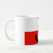 Polnische Widerstand-Flagge Kaffeetasse (Links)
