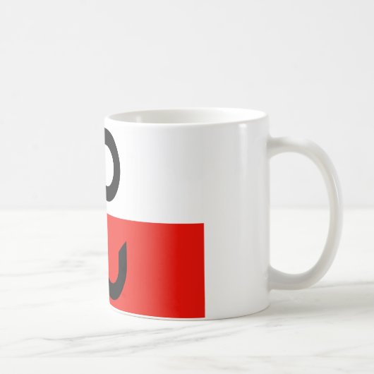Polnische Widerstand-Flagge Kaffeetasse (Rechts)