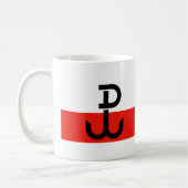 Polnische Widerstand-Flagge Kaffeetasse (Links)