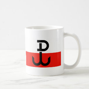Polnische Widerstand-Flagge Kaffeetasse