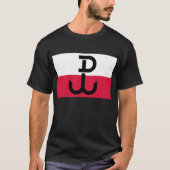 Polnische Widerstand-Flagge T-Shirt (Vorderseite)