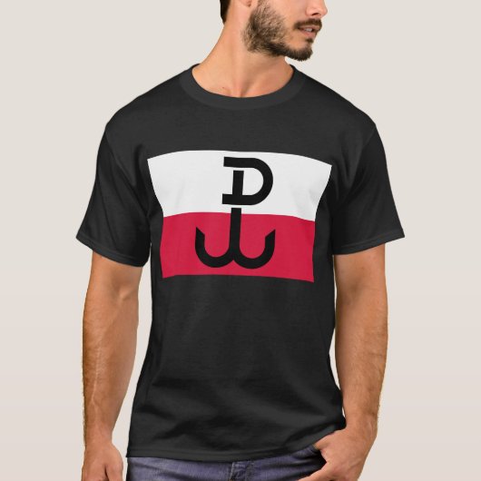 Polnische Widerstand-Flagge T-Shirt (Vorderseite)