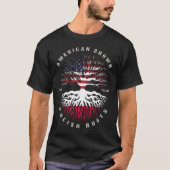 Polnische Wurzelfahne des amerikanischen Anbaugebi T-Shirt (Vorderseite)