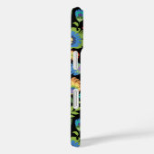 Polnische Wycinanki Floral auf Schwarz Case-Mate iPhone Hülle (Rückseite / Rechts)