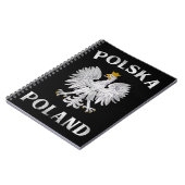 Polnischer Adler auf polnischer Seite Wappen Polsk Notizblock (Linke Seite)