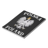 Polnischer Adler auf polnischer Seite Wappen Polsk Notizblock (Rotiert)