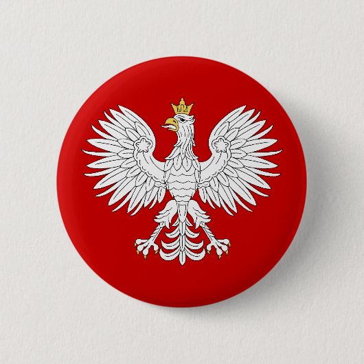 Polnischer Adler Button (Vorderseite)