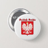Polnischer Adler Button (Vorne & Hinten)