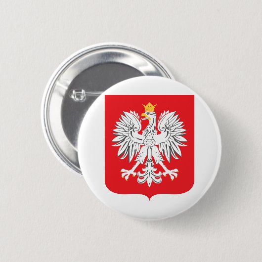 Polnischer Adler Button (Vorne & Hinten)