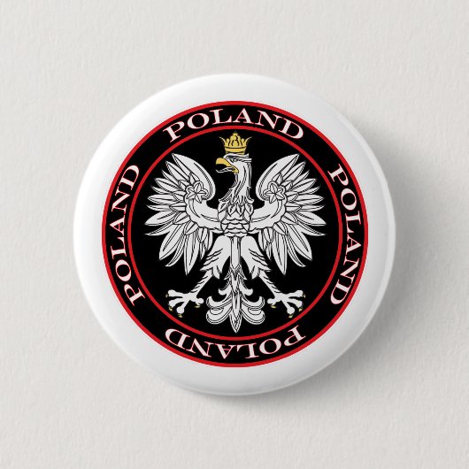 Polnischer Adler Button (Vorderseite)