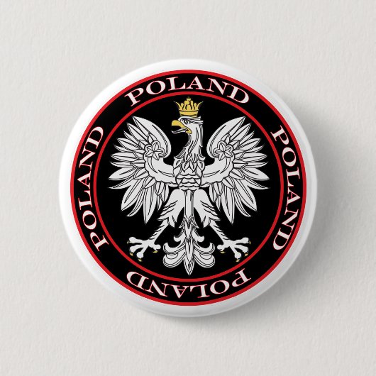 Polnischer Adler Button (Vorderseite)