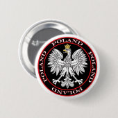 Polnischer Adler Button (Vorne & Hinten)
