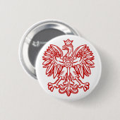Polnischer Adler Button (Vorne & Hinten)