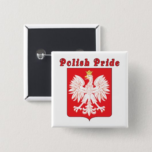 Polnischer Adler Button (Vorne & Hinten)