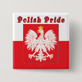 Polnischer Adler Button (Vorderseite)