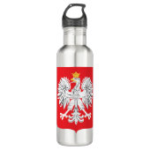 Polnischer Adler Edelstahlflasche (Vorderseite)