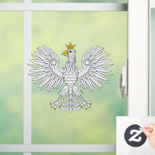 Polnischer Adler Fensteraufkleber (Zuhause)