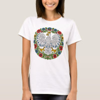 Polnischer Adler Florale Volkskunst