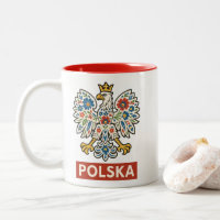 Polnischer Adler Floraler Volks-Polska