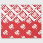 Polnischer Adler Geschenkpapier (Flach)