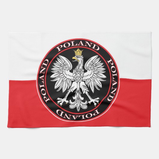 Polnischer Adler Geschirrtuch (Horizontal)