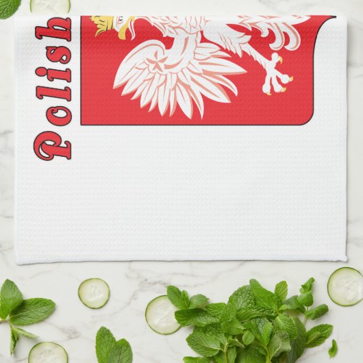 Polnischer Adler Geschirrtuch (Gefaltet)