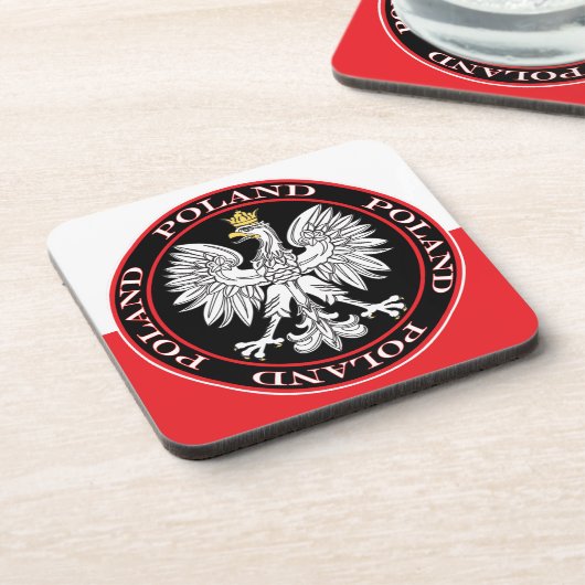 Polnischer Adler Getränkeuntersetzer (Linke Seite)