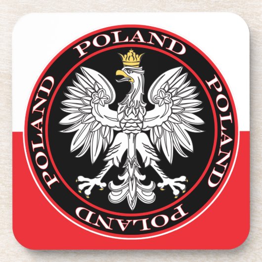 Polnischer Adler Getränkeuntersetzer (Vorderseite)