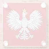 Polnischer Adler Glasuntersetzer (Rückseite)
