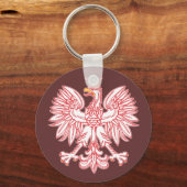 Polnischer Adler im Roten Schlüsselanhänger (Vorderseite)