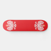 Polnischer Adler in roter Skateboard (Horizontal)