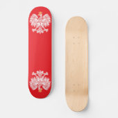 Polnischer Adler in roter Skateboard (Vorderseite)