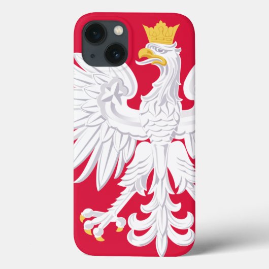 Polnischer Adler iPhone Case (Rückseite)