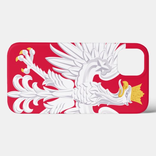 Polnischer Adler iPhone Case (Rückseite (Horizontal))
