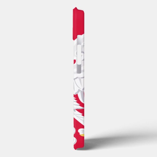 Polnischer Adler iPhone Case (Rückseite / Links)