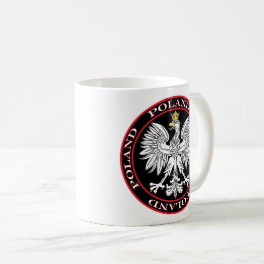 Polnischer Adler Kaffeetasse (VorderseiteRechts)