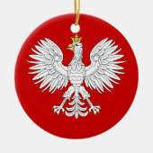 Polnischer Adler Keramik Ornament (Vorne)