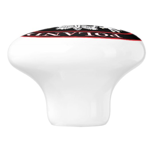 Polnischer Adler Keramikknauf (Seitenansicht)