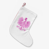 Polnischer Adler Kleiner Weihnachtsstrumpf (Vorderansicht (hängend))