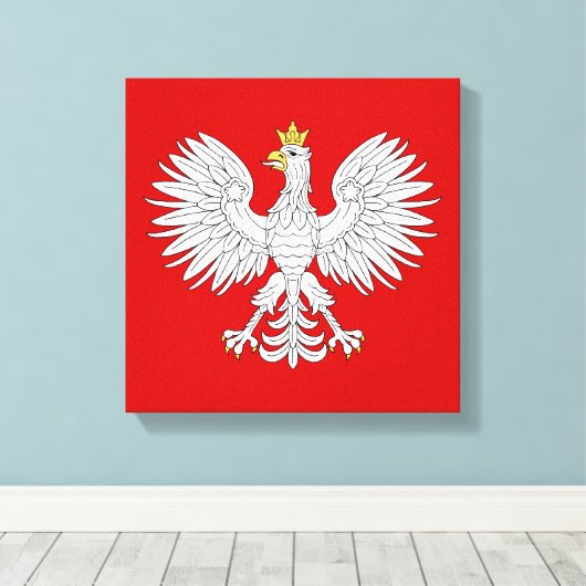 Polnischer Adler Leinwanddruck (Insitu (Holzboden))