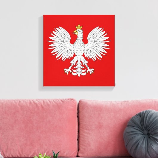 Polnischer Adler Leinwanddruck (Insitu (Wohnzimmer))