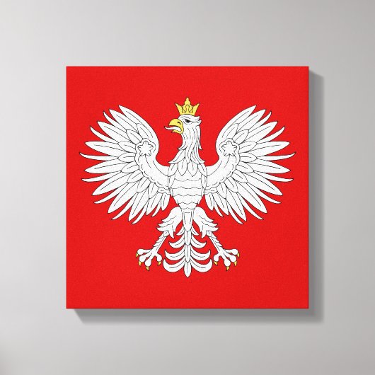 Polnischer Adler Leinwanddruck (Vorderseite)
