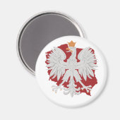 Polnischer Adler Magnet (Vorderseite/Rückseite)