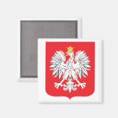 Polnischer Adler Magnet (Vorderseite/Rückseite)