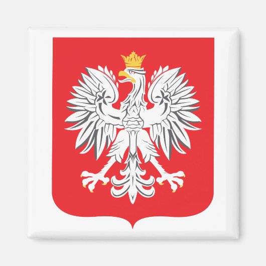 Polnischer Adler Magnet (Vorne)