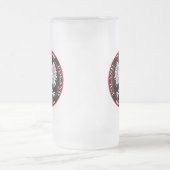 Polnischer Adler Mattglas Bierglas (Mittel)